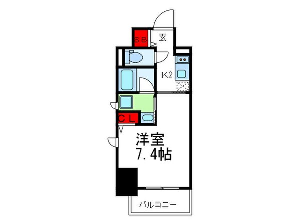 ドゥーエ立売堀の物件間取画像